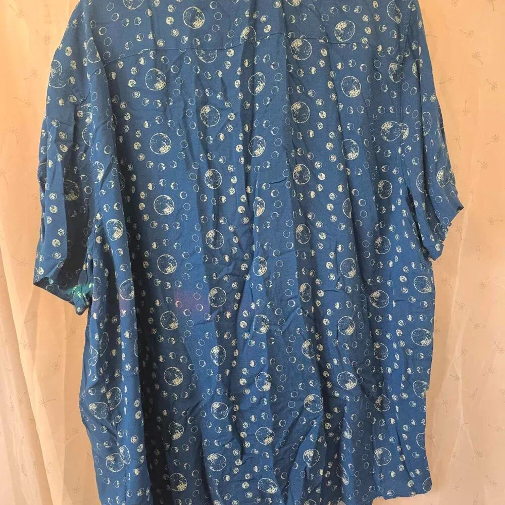 Moon Button Up Camp Shirt - Picture 3 of 4